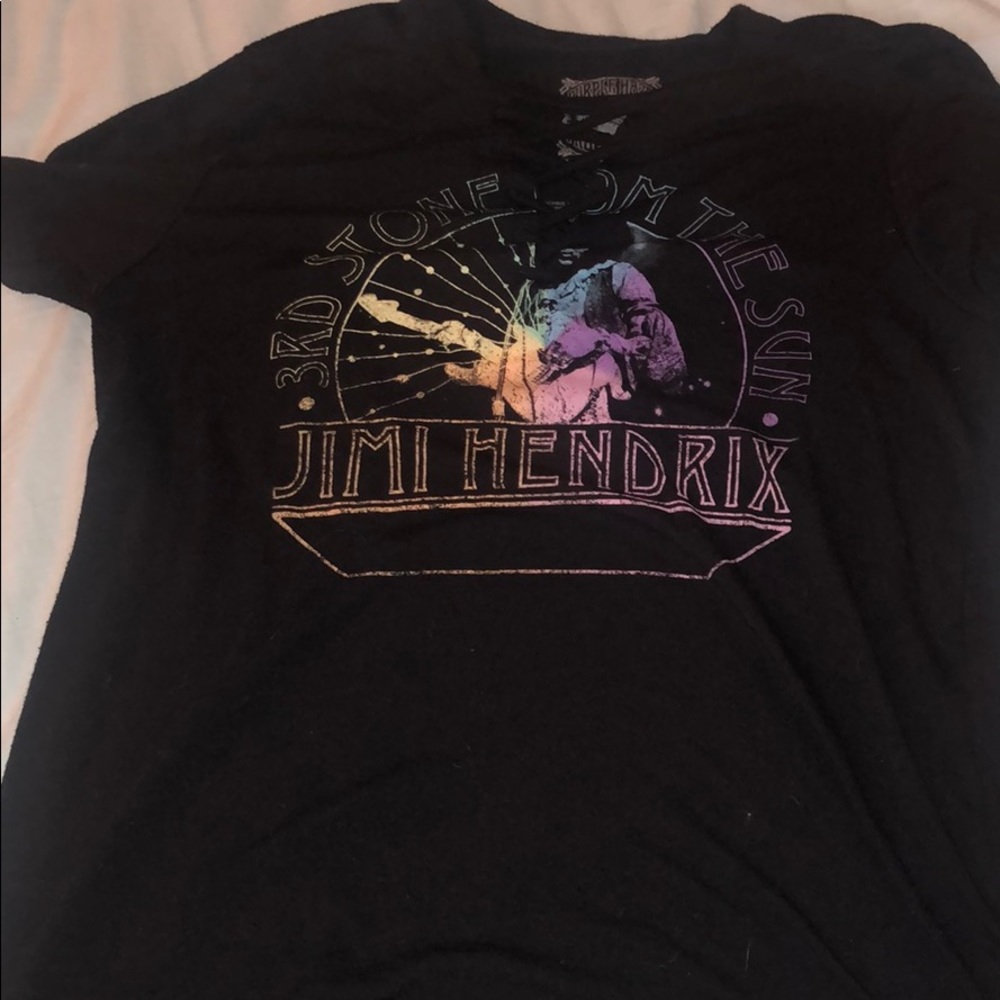 Jimi Hendrix lace up tee